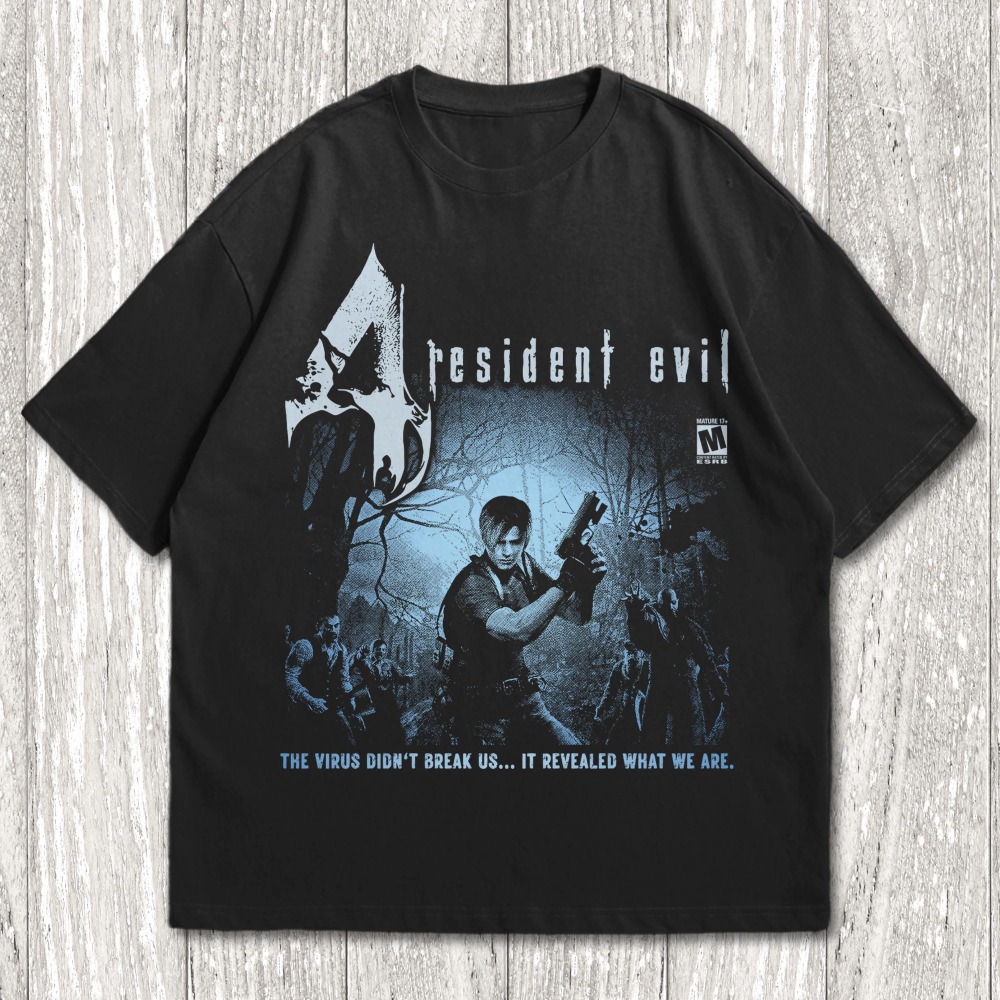 Board Game Resident Evil - バイオハザード 4、ホラービデオゲーム映画 Tシャツ夏の新しいメンズカジュアル Y2K Tシャツ男性と女性の両方に適しています