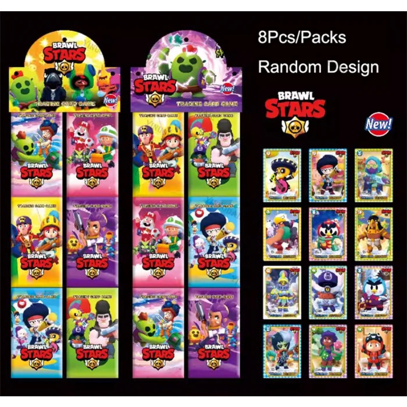 Board Game History - ランダムコレクトカードアニメ Brawl Stars コレクションゲームバトルカルト漫画ボードレオンクロウレアトレーディングカード子供のおもちゃギフト