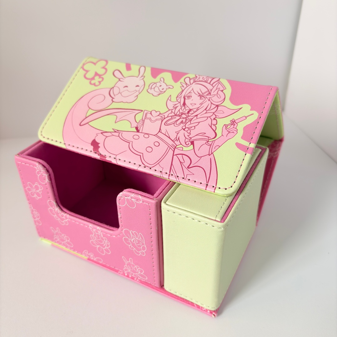 Board Game Yugioh - 遊戯王！ DIY ドラゴンメイドナースアルクレミー PU 磁気サイドプラグボードゲームカードボックス YGO