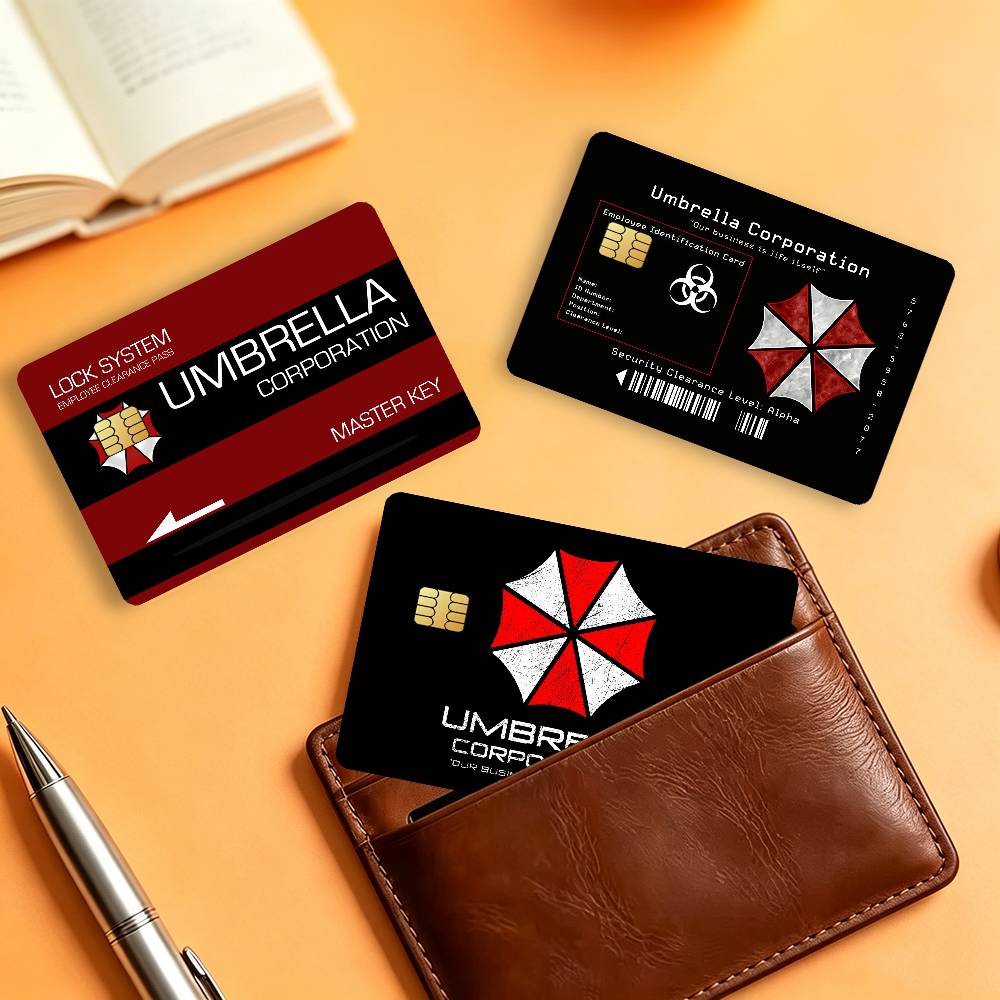 Board Game Resident Evil - ゲーム R-Resident E-Evil 防水カードステッカー クレジットカード、デビットカード、トランジットカード用 4