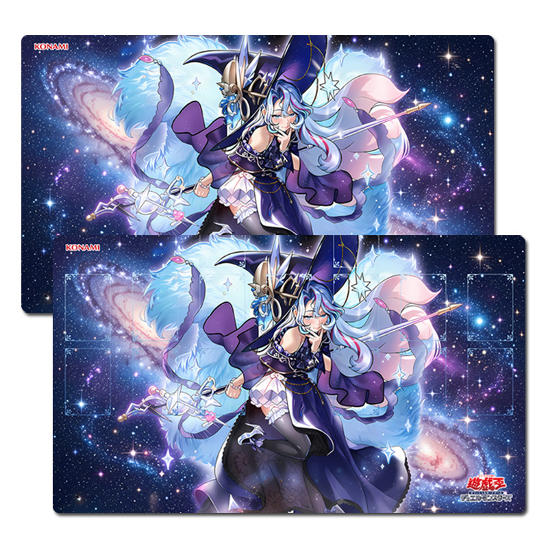 Board Game Yugioh - 60x35cm リリオナ ザ・ワンダラス・マジストゥス ウィッチ・ワードローブ・テーマのトレーディングカードプレイマット 遊戯王 プレイヤーラバーボードゲームカードマット