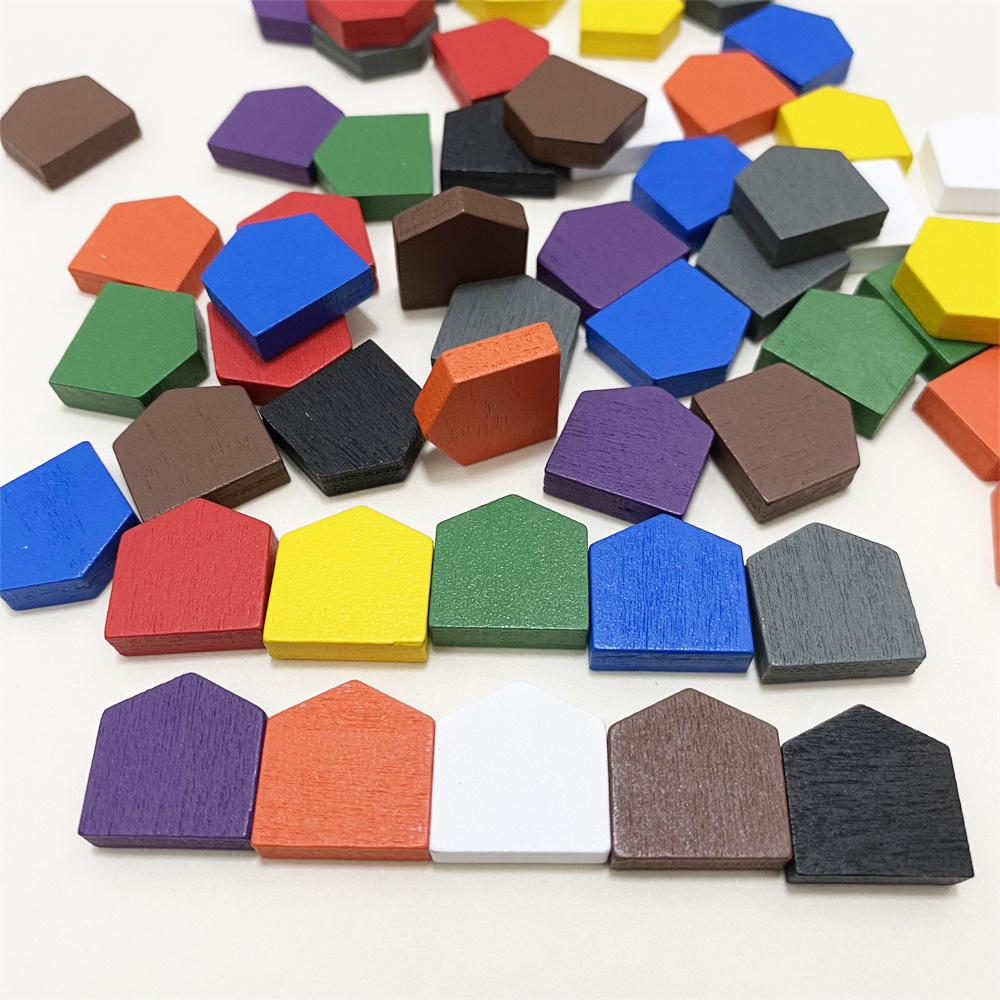 カラフルな木製の家のゲーム,16x16mm,トークン,ゲーム - Board Game Vector のレビューと価格