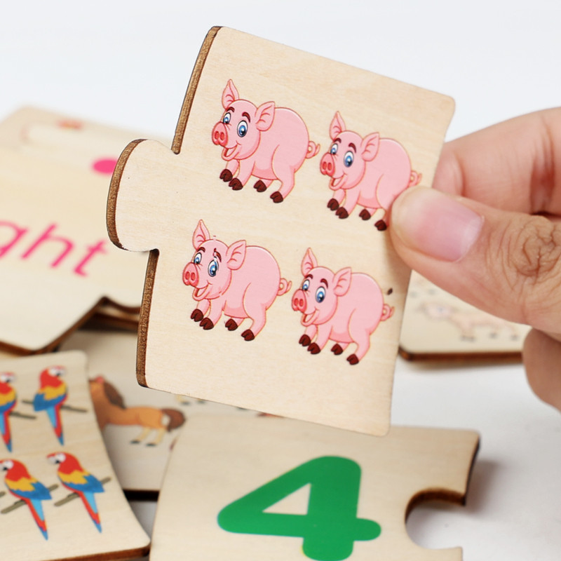 子供向け鉄箱ナンバー啓発ペアリング木製動物フードパズルボード - Board Game Enthusiast のレビューと価格