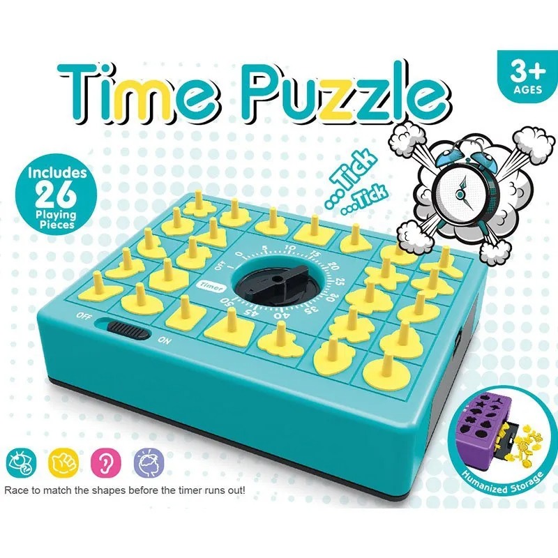 子供用タイムボードパズル教育用テーブルトイHapeマッチング - Board Game History のレビューと価格