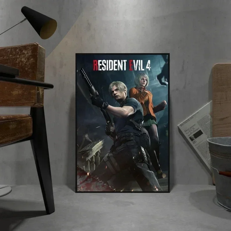 家の装飾のためのヴィンテージのキャンバス絵画,ポスター,壁の - Board Game Resident Evil のレビューと価格