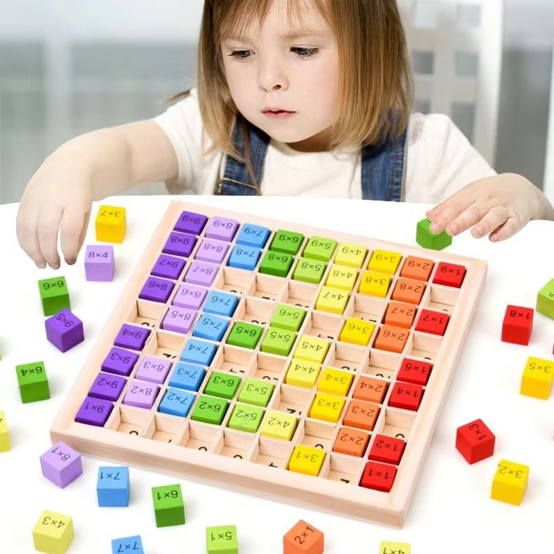 モンテッソーリ教育玩具 木製掛け算盤ゲーム 掛け算表 数学  - Board Game Enthusiast のレビューと価格