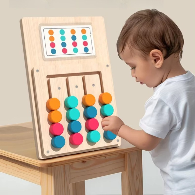 子供向けモンテッソーリ色形マッチング認知学習ボード 論理的思 - Board Game Enthusiast のレビューと価格